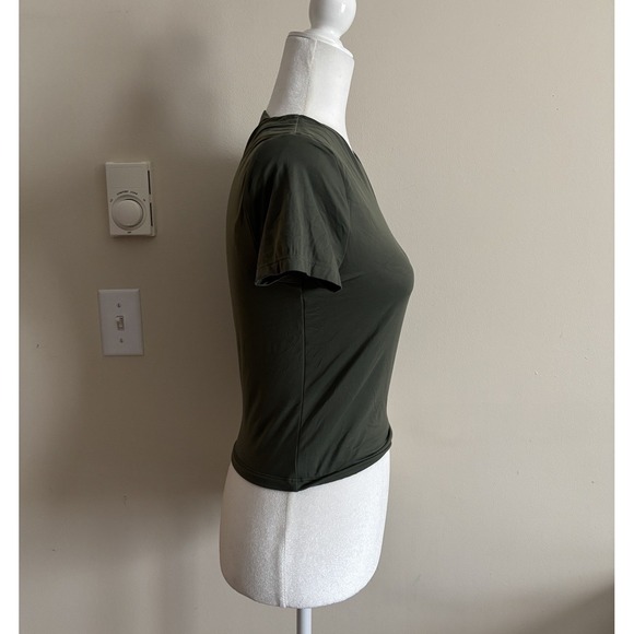 Abercrombie & Fitch Womens Small Crop Top Short Sleeve Grunge Casual Stretch - Picture 4 of 5